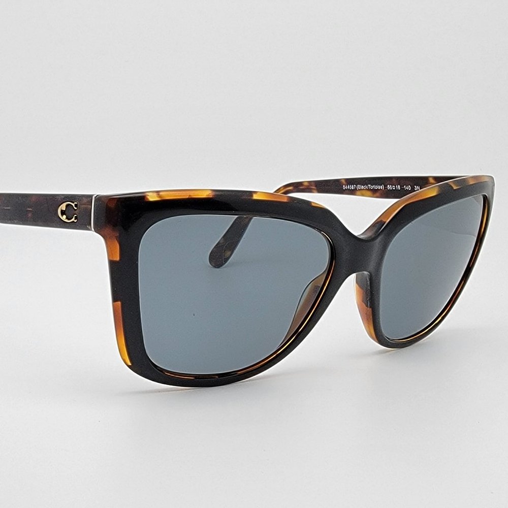 *SOLD* Coach HC8261 L1059 544687 Black Tortoise Sunglasses FRAME ONLY 56-18-140 - Picture 6 of 12
